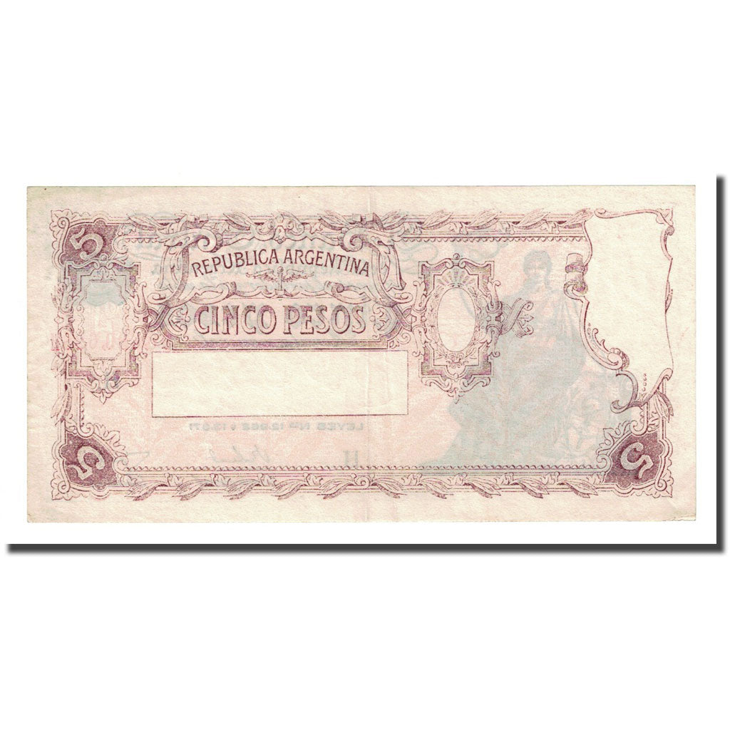 Banknote, Argentina, 5 Pesos, Undated (1951-59), KM:264x, VF(20-25)