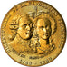 France, Token, Louis XVI et Marie-Antoinette, History, MDP, MS(64), Copper Gilt