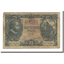 Billete, 25 Pesetas, España, 1940-01-09, KM:116a, RC