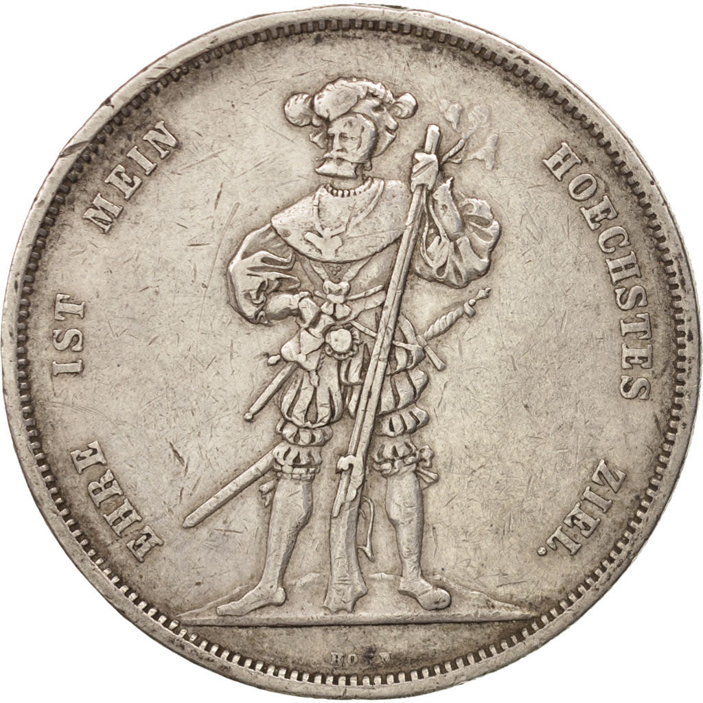 Coin, Switzerland, 5 Francs, 1857, EF(40-45), Silver, KM:S4