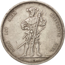 Moneda, Suiza, 5 Francs, 1857, MBC, Plata, KM:S4