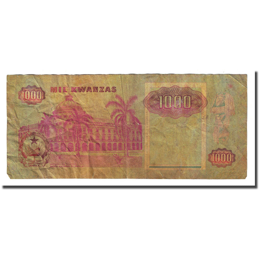 Banknote, Angola, 1000 Kwanzas, 1991-02-04, KM:129b, F(12-15)