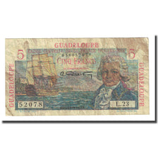 Guadeloupe, 5 Francs, Undated (1947), VG(8-10), KM:31