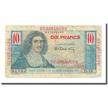 Guadeloupe, 10 Francs, Undated (1947), VF(20-25), KM:32
