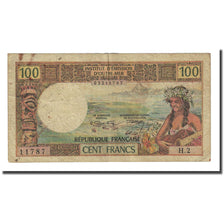 Banknote, Tahiti, 100 Francs, Undated (1973), KM:24b, F(12-15)