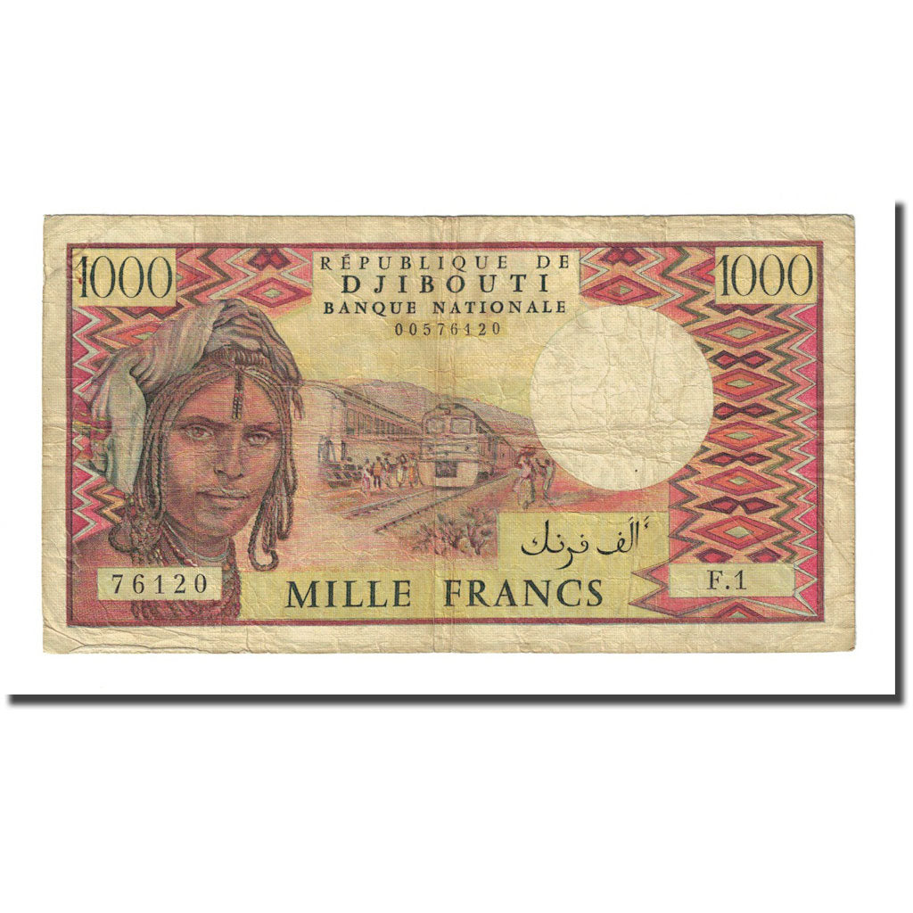 Banknote, Djibouti, 1000 Francs, Undated (1979), KM:37a, VF(30-35)