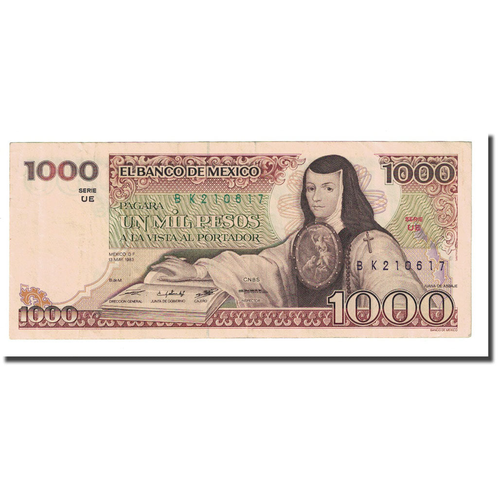 Banknote, Mexico, 1000 Pesos, 1983-05-13, KM:80a, AU(55-58)
