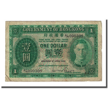 Banknote, Hong Kong, 1 Dollar, 1949-04-09, KM:324a, F(12-15)