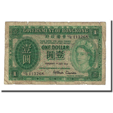 Banknote, Hong Kong, 1 Dollar, 1952-07-01, KM:324Aa, VG(8-10)