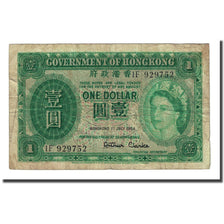 Banknote, Hong Kong, 1 Dollar, 1954-07-01, KM:324Aa, VF(20-25)