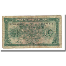 Banknote, Belgium, 10 Francs-2 Belgas, 1943-02-01, KM:122, VF(20-25)