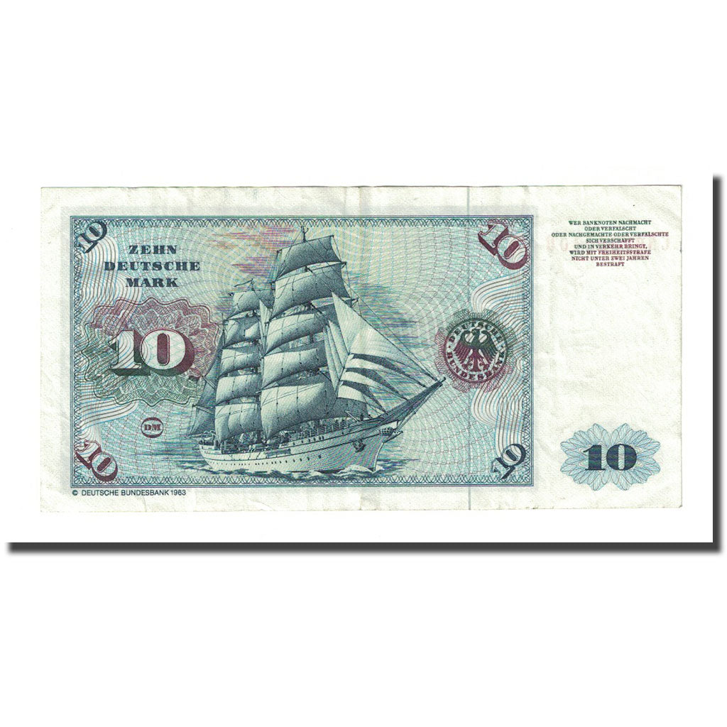 Banknote, GERMANY - FEDERAL REPUBLIC, 10 Deutsche Mark, 1980-01-02, KM:31d