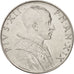 VATICAN CITY, Pius XII, 50 Lire, 1957, MS(63), Stainless Steel, KM:54.1