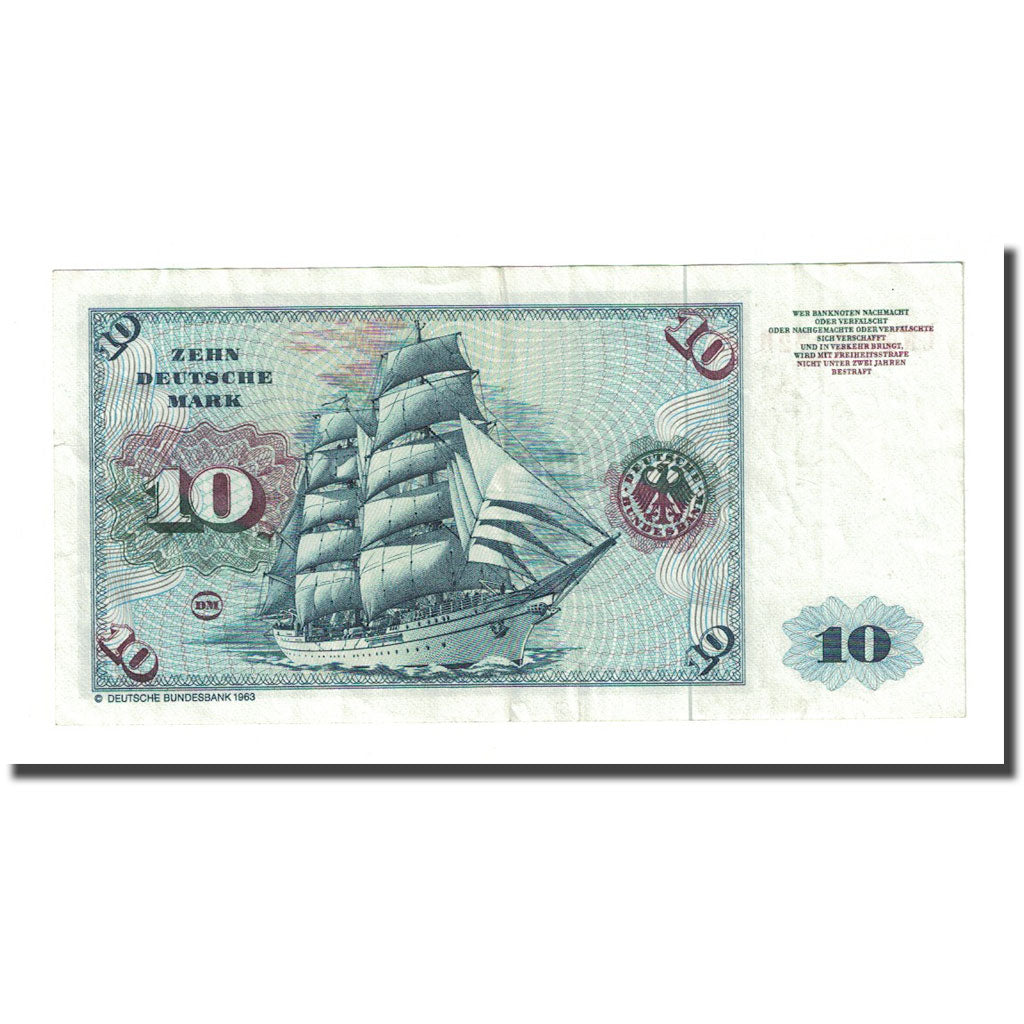 Banknote, GERMANY - FEDERAL REPUBLIC, 10 Deutsche Mark, 1980-01-02, KM:31d