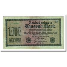 Banknote, Germany, 1000 Mark, 1922-09-15, KM:76h, VF(20-25)