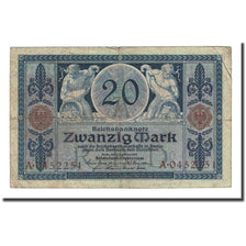Banknote, Germany, 20 Mark, 1915-11-04, KM:63, F(12-15)