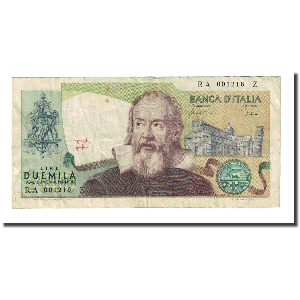 Banknote, Italy, 2000 Lire, 1983-10-24, KM:103c, VF(20-25)