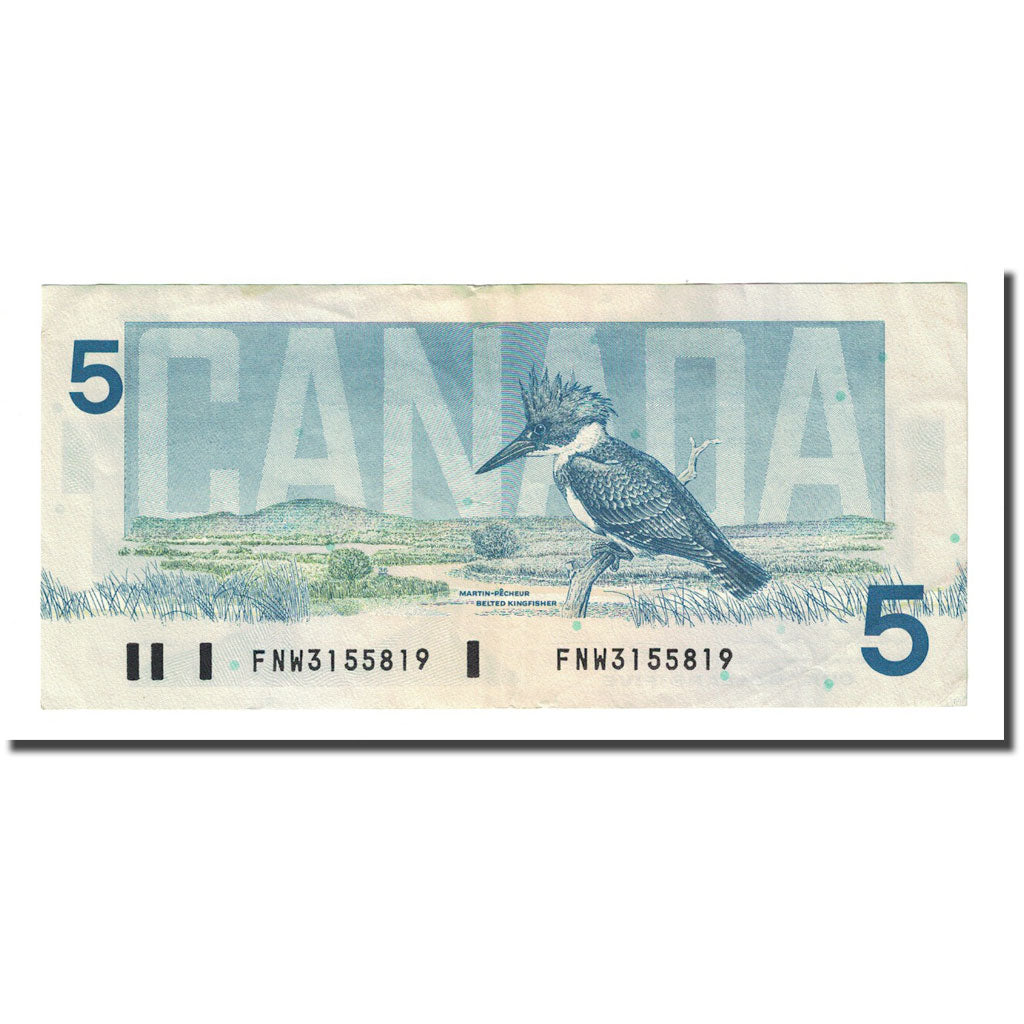 Billete, 5 Dollars, 1986, Canadá, KM:95b, MBC