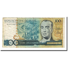 Banknote, Brazil, 100 Cruzados, 1986, KM:211a, VF(20-25)