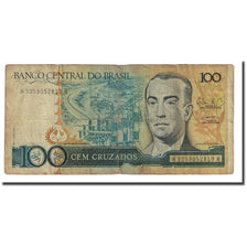 Banknote, Brazil, 100 Cruzados, 1988, KM:211d, VF(20-25)