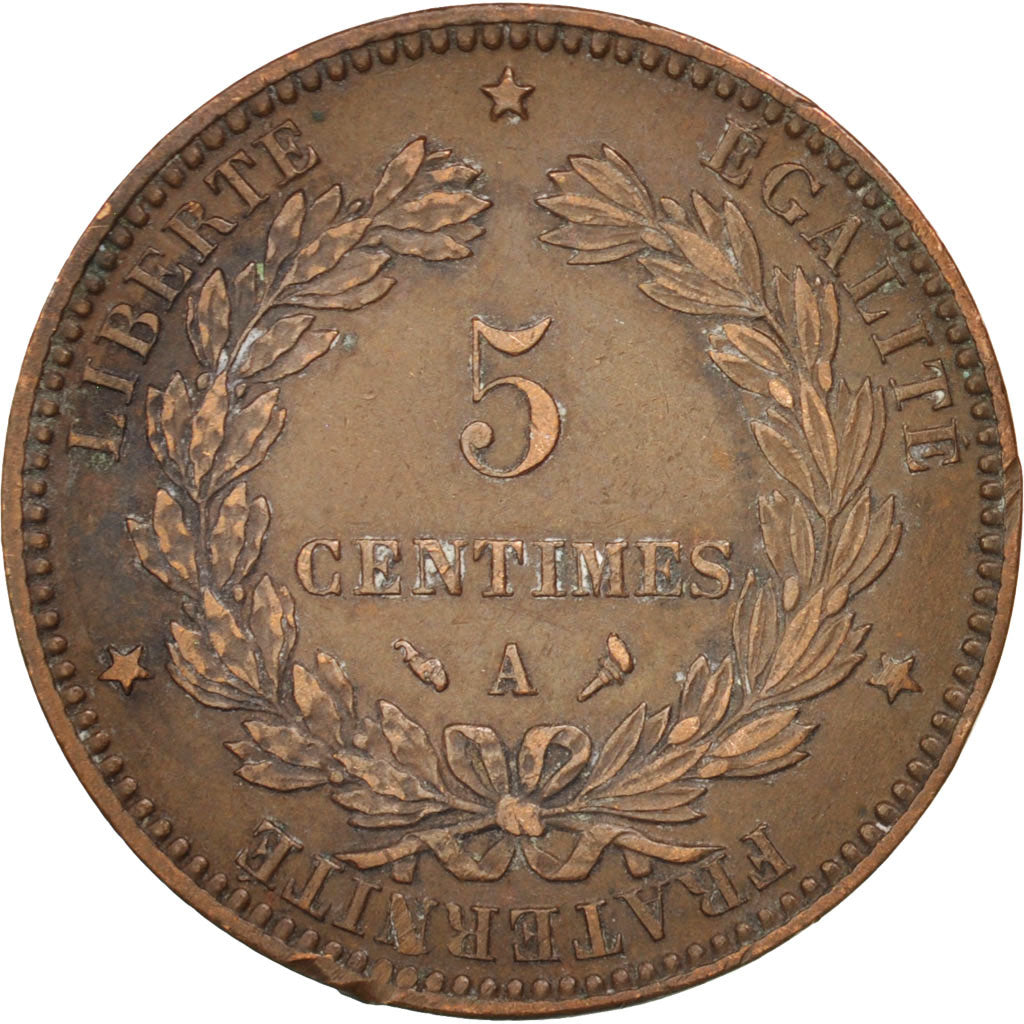 Coin, France, Cérès, 5 Centimes, 1897, Paris, EF(40-45), Bronze, KM:821.1