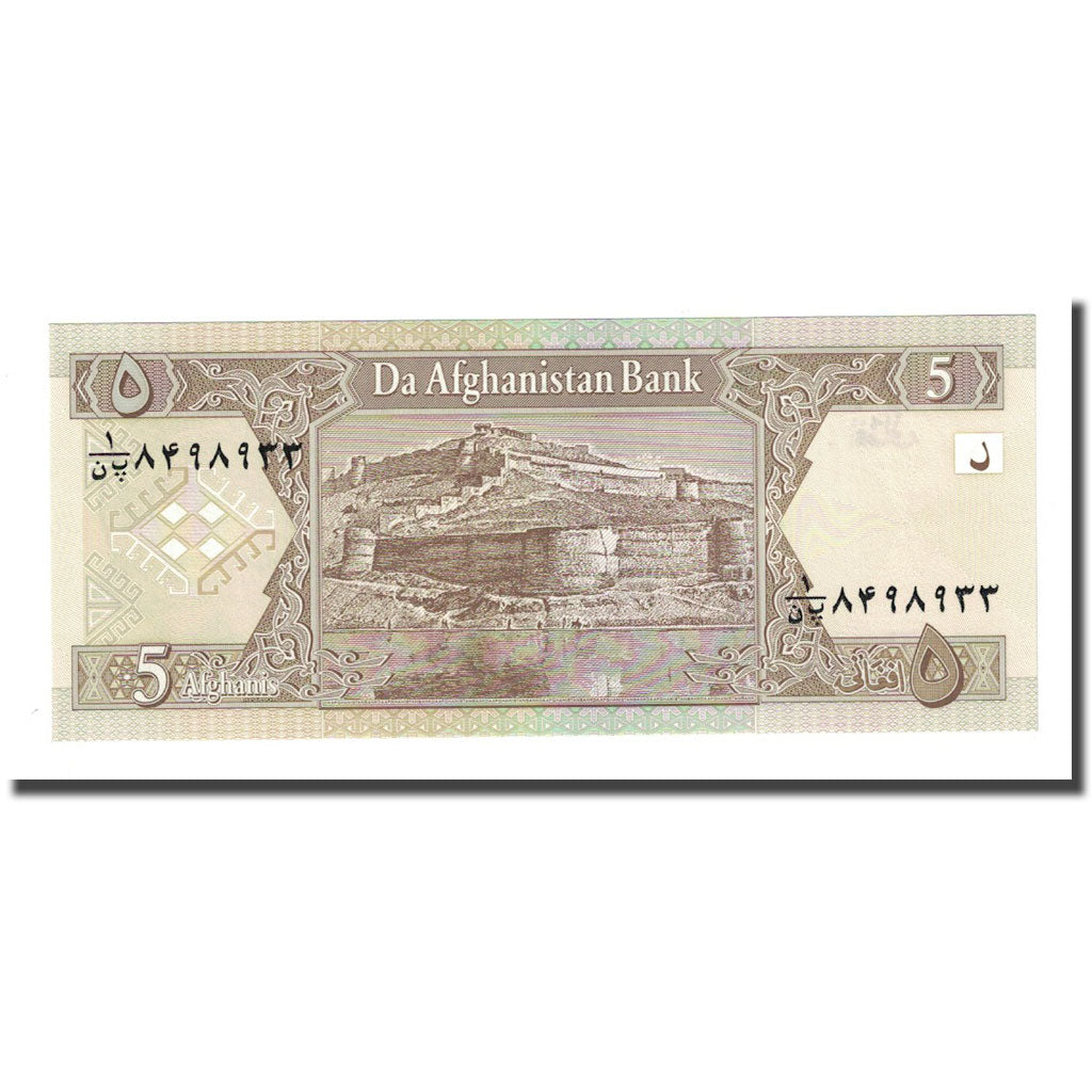 Banknote, Afghanistan, 5 Afghanis, 2004, KM:66b, UNC(65-70)