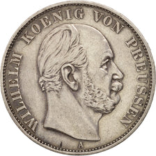 German States, PRUSSIA, Wilhelm I, Thaler, 1871, Berlin, EF(40-45), Silver,KM500
