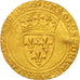 France, Charles VI, Ecu d'or, Tours, EF(40-45), Gold, Duplessy:369C
