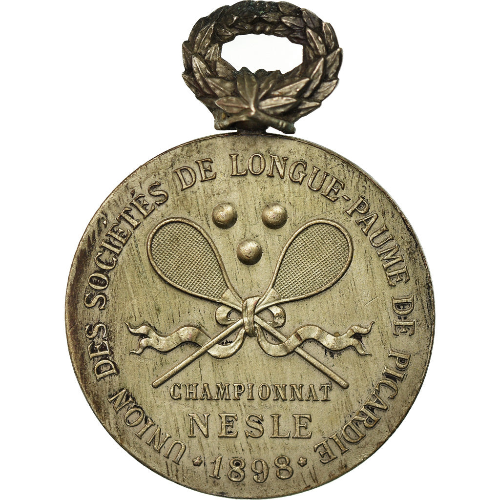 Frankrijk, Medaille, Sociétés de Longue-Paume de Picardie, Nesle, Sports &