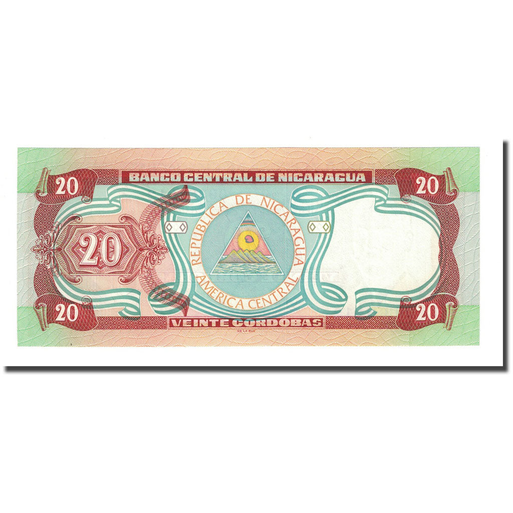 Banknote, Nicaragua, 20 Cordobas, 1997, KM:185, UNC(65-70)