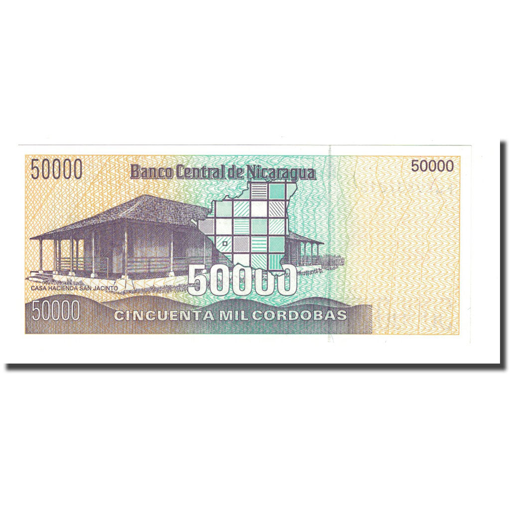 Banconote, Nicaragua, 50,000 Córdobas, Undated (1989), KM:161, FDS