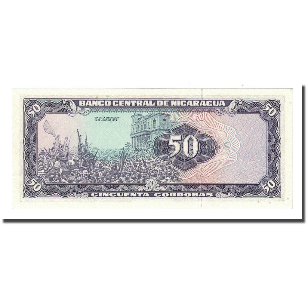 Banknote, Nicaragua, 50 Cordobas, D.1979, KM:131, UNC(65-70)