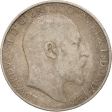 Great Britain, Edward VII, Florin, Two Shillings, 1910, VF(20-25), Silver, KM801