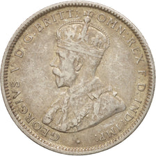 Australien, George V, Shilling, 1916, Melbourne, EF(40-45), Silver, KM:26
