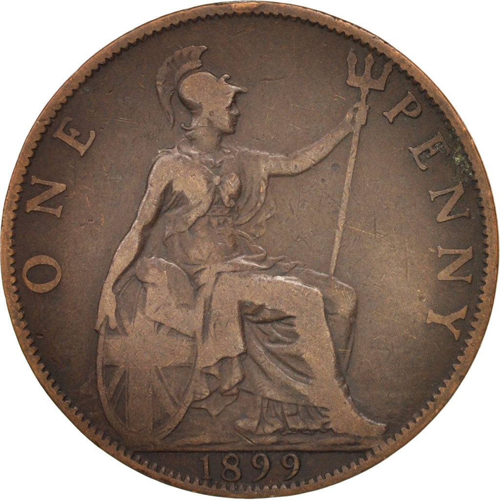 Great Britain, Victoria, Penny, 1899, VF(30-35), Bronze, KM:790