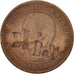 France, Napoleon III, 10 Centimes, 1854, Rouen, B, Bronze, KM 771.2, Gadoury 248