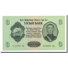 Banconote, Mongolia, 3 Tugrik, 1955, KM:29, SPL-