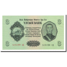 Banknote, Mongolia, 3 Tugrik, 1955, KM:29, AU(55-58)
