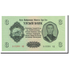Geldschein, Mongolei, 3 Tugrik, 1955, KM:29, VZ