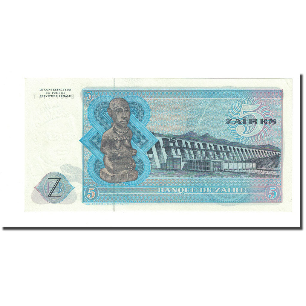 Banknote, Zaire, 5 Zaïres, 1979-05-20, KM:22a, UNC(65-70)