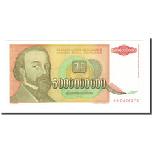 Banknote, Yugoslavia, 5,000,000,000 Dinara, 1993, KM:135a, UNC(65-70)