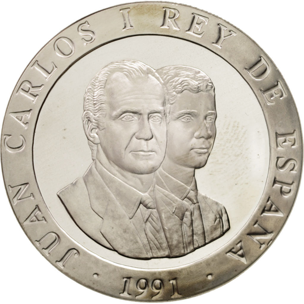 Coin, Spain, Juan Carlos I, 2000 Pesetas, 1991, Madrid, MS(65-70), Silver
