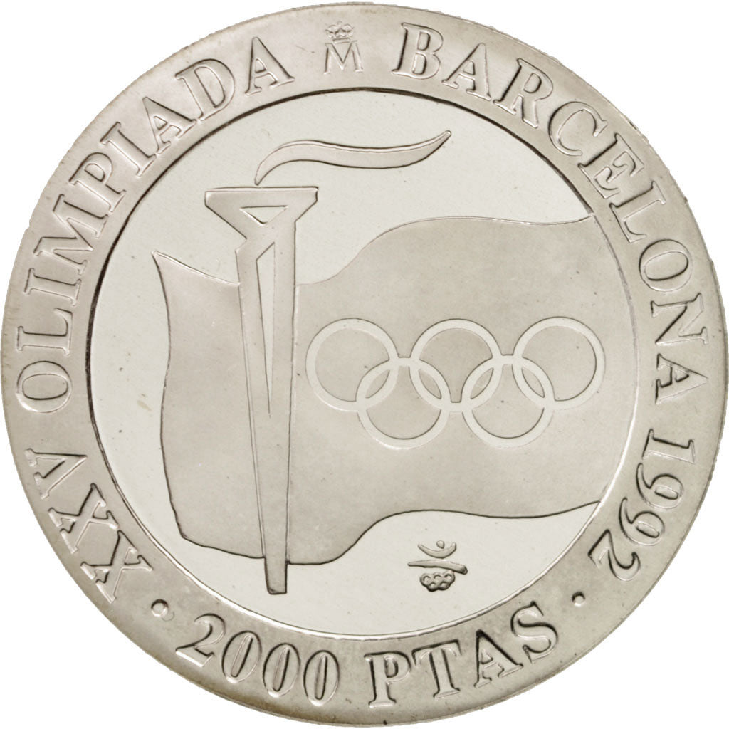 Coin, Spain, Juan Carlos I, 2000 Pesetas, 1991, Madrid, MS(65-70), Silver