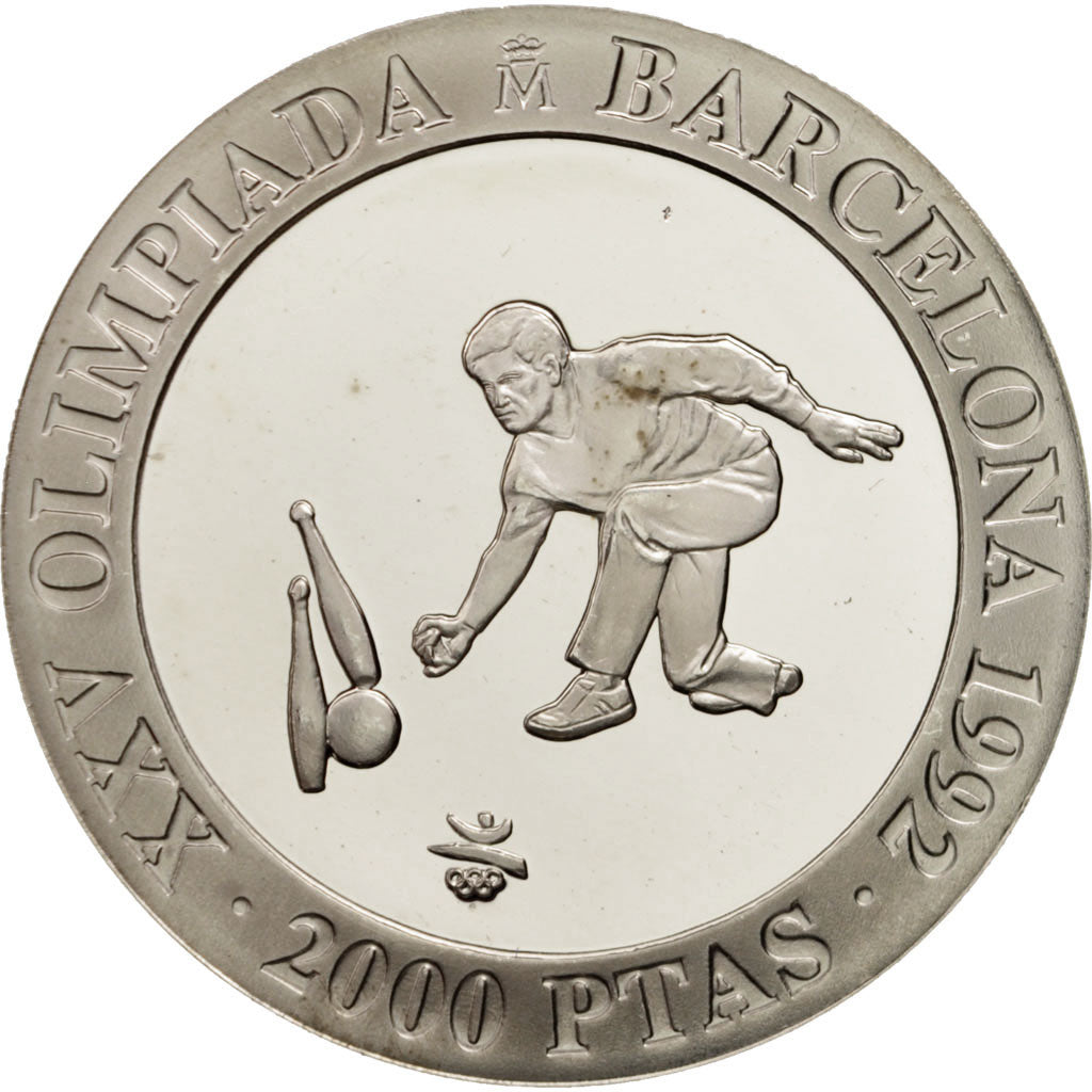Coin, Spain, Juan Carlos I, 2000 Pesetas, 1991, Madrid, MS(65-70), Silver