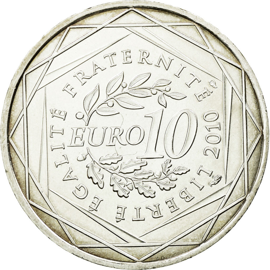 Münze, Frankreich, 10 Euro, 2010, VZ+, Silber, KM:1645