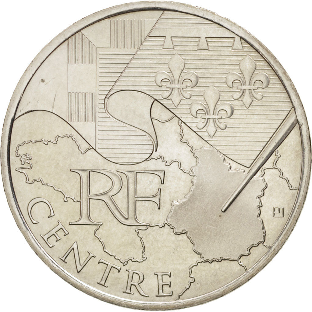 France, 10 Euro Centre, 2010, MS(60-62), Silver, KM:1650