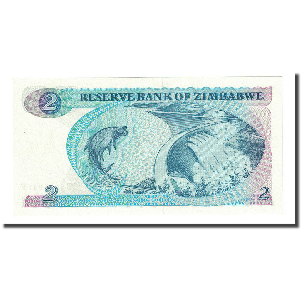 Geldschein, Simbabwe, 2 Dollars, 1983, KM:1b, UNZ
