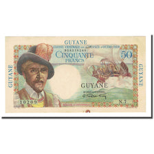 Banknote, FRENCH GUIANA, 50 Francs, Undated (1947-49), KM:22a, EF(40-45)