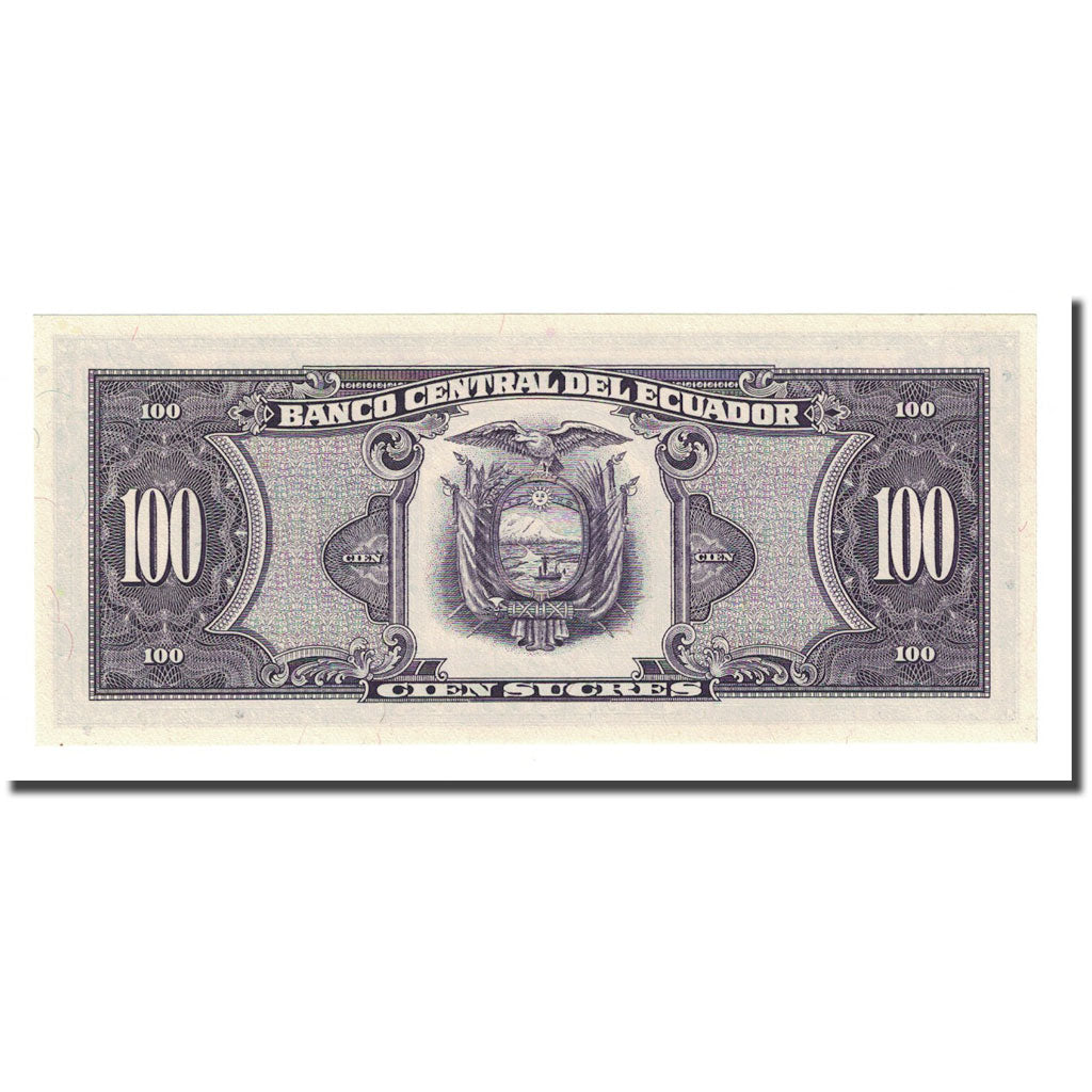 Banknote, Ecuador, 100 Sucres, 1986-04-29, KM:123, UNC(65-70)