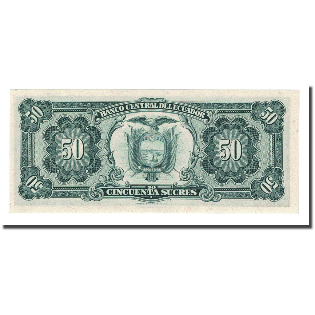 Banknote, Ecuador, 50 Sucres, 1980-05-24, KM:116e, UNC(65-70)